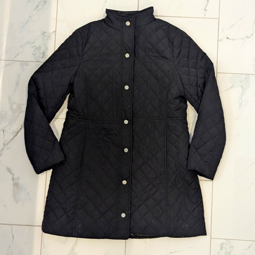 Talbots | Petite Quilted Ladies Puffer Coat Lightweight